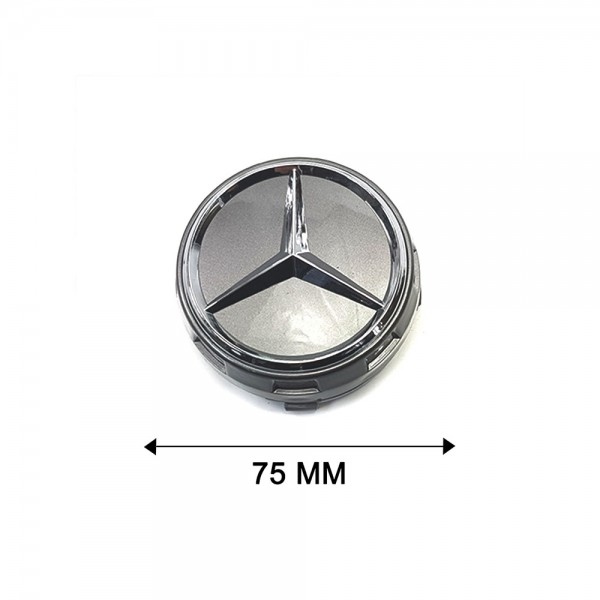 4x Cache Moyeux Centre Roue Ø 75/73mm Logo Mercedes Benz AMG Silver NR