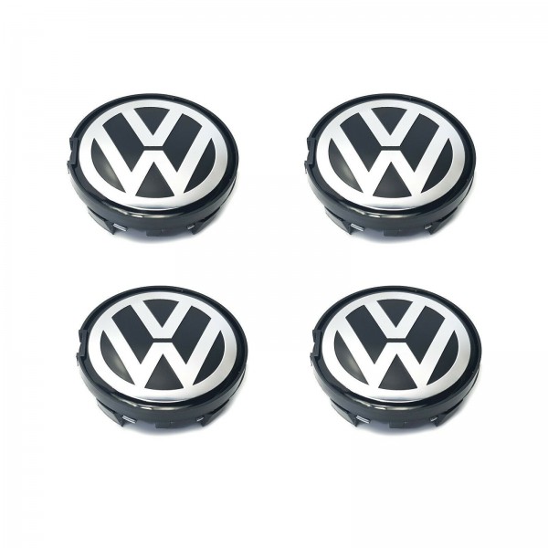 4 x 65MM VW Caches Moyeux Centre Roue Logo Emblème Pour VOLKSWAGEN